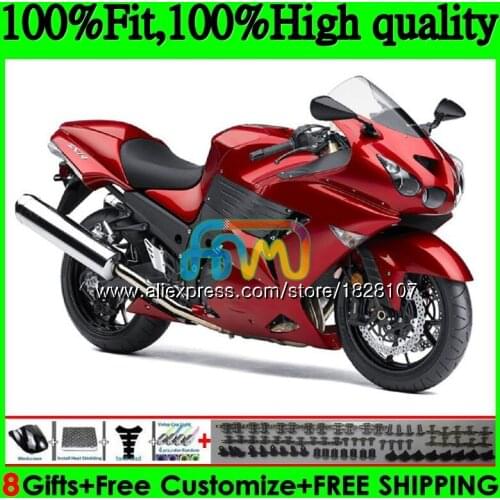 Injection For KAWASAKI ZX 14R Pearl red hot ZX14R 06 07 08 09 10 11 21BS.33 ZZR1400 ZX-14R 2006 2007 2008 2009 2010 2011 Fairing