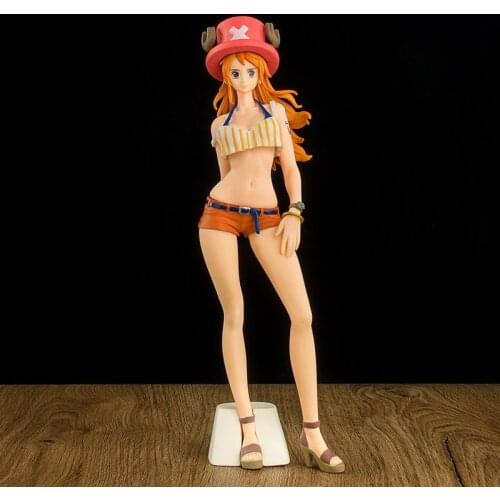 22cm Classic Anime One Piece Chopper Hat Nami Action Humanoid Micro Landscape Toy Decoration Model Childrens Gifts Collectibles