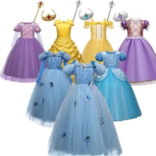 Halloween Costumes For Baby Girls Dress Up Costume For Kids Girls Carnival Party Vestidos Girl Princess Cosplay Costumes Dress