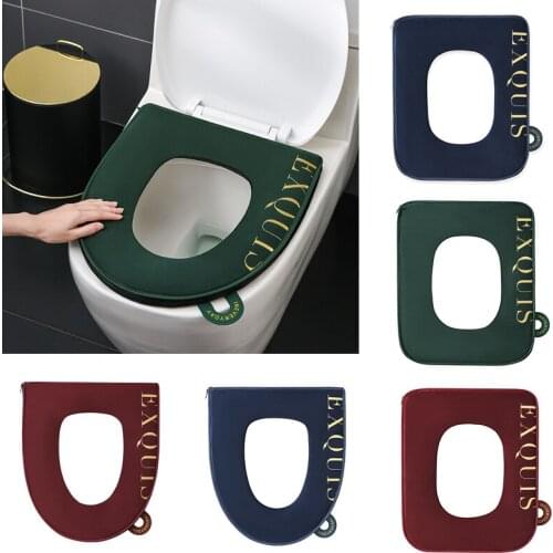 1Pc Creative Winter Soft Warm Toilet Seat Cover Washable Household Bathroom Closestool Cushion Home Bathware