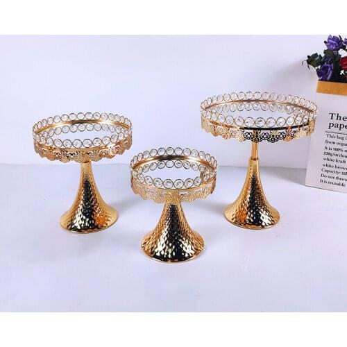 New 3pcs/lot Cupcake Dish Party Filming Props Dessert Dish Wedding Tray Decoration Display