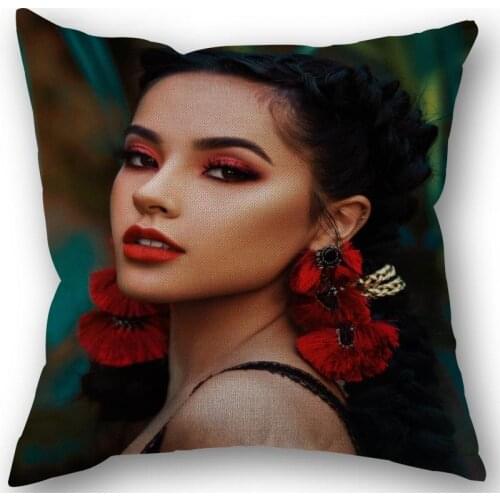 New Arrival Custom Becky G Star Pillowcase Cotton Linen Fabric Square Zipper Pillowcase 45X45cm Wedding Decorative Pillow cover