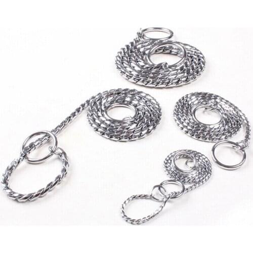 Wholesale Pet Pinch Collars P chain Dog Snake chain Pet Supplies