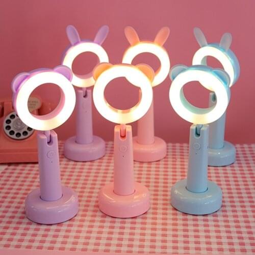 Novelty Night light led fold table lamp reading light USB charging Adjust brightness 90 Degree Flexible Children indoor lighting