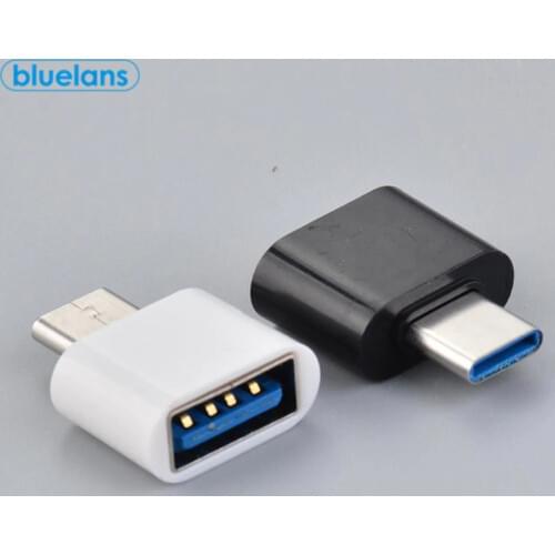 2PCS Universal Usb To Type C Adapter For Android Mobile Mini Type-C Jack Splitter smartphone USB C Connectors OTG Converter