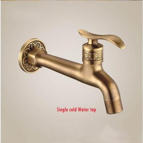 High quality total brass bronze finished washing machine faucet basin faucet garden faucet with Europe style design