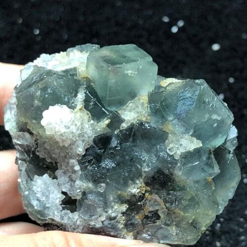 151.4g natural blue-green fluorite mineral ring vein healing teaching specimen stone decoration collection ornaments