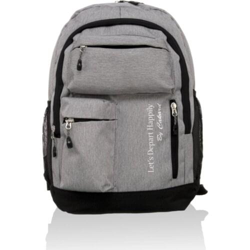 2021 New Unisex 14" School Backpack Mens Waterproof Shoulder bag Travel Daily Use Large Capacity 5 Zippered Made in TURKEY