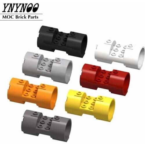 4Pcs/lot Bricks Round and Cones Series Parts Cylinder 3 x 6 x 2 2/3 Horizontal Closed Studs MOC Building Blocks DIY Bricks Toys