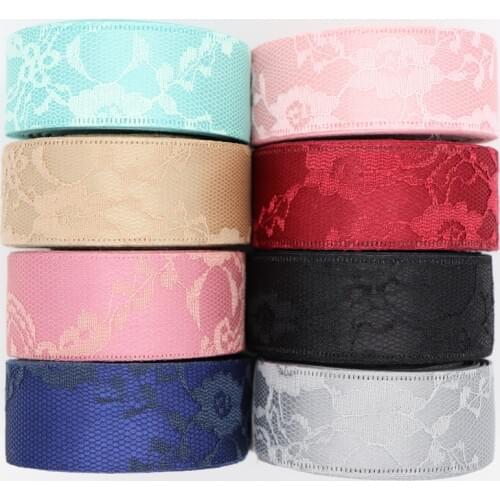 5 Yards Lace Fabric Pattern Ribbon 1" 25MM/1.5" 38MM For Hair Bows DIY Crafts Handmade Accessories M19041601