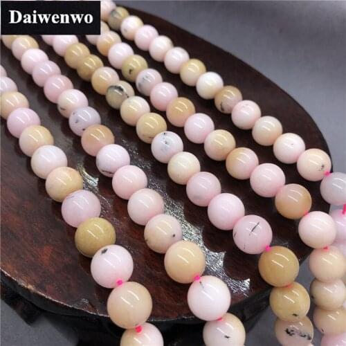 AA Pink Opal Natural Stone Loose Beads for Bracelet DIY Size 6/8/10mm
