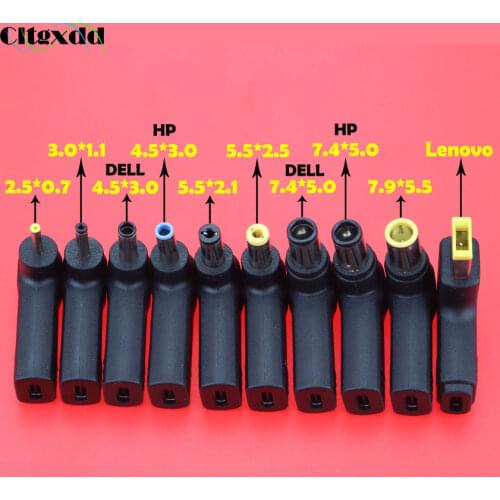 1PCS Laptop Charger Adapter Converter USB Type C Female to 7.4*5.0 4.5*3.0 5.5*2.5 male DC Power Jack Connector for Lenovo Asus