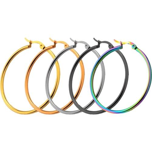 BTEN Brand 16 Size Big Hoop Earring for Women Jewelry Mother Gold Color Fashion Jewelry Bijoux Accessory Birthday Brincos