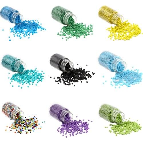 DoreenBeads 2000PCs 2mm Fashion Glass Seed Beads Colorful Round Beads DIY Bracelet Necklace Jewelry Making Findings