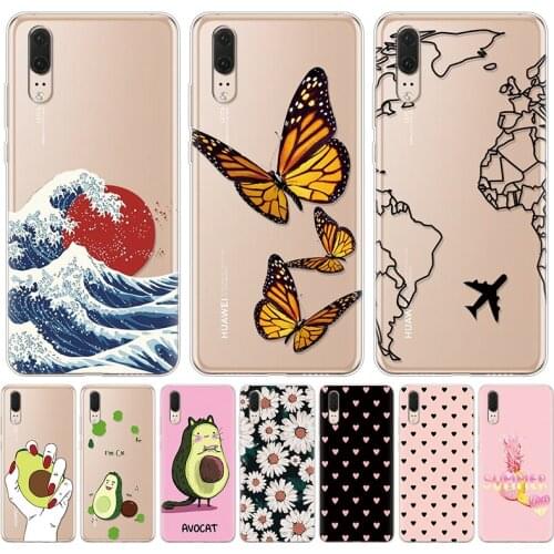 Case For Huawei P20 Lite Case Silicone Back Cover TPU Phone Case For Huawei P20 P20lite P 20 Lite Pro Full Protective Coque Etui