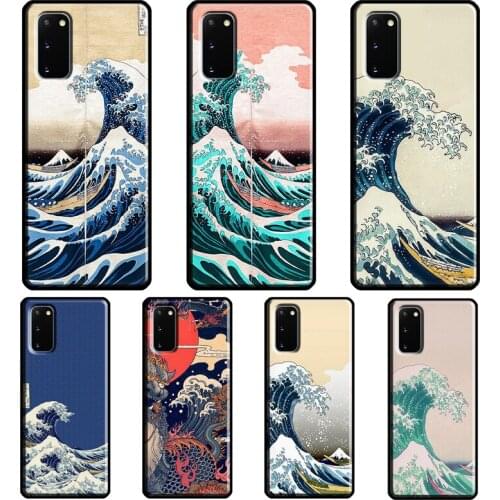 Japanese Great Wave of Kanagawa Cover For Samsung Galaxy S20 FE S21 Ultra Note 20 Note9 Note10 S8 S9 S10 Plus Phone Case