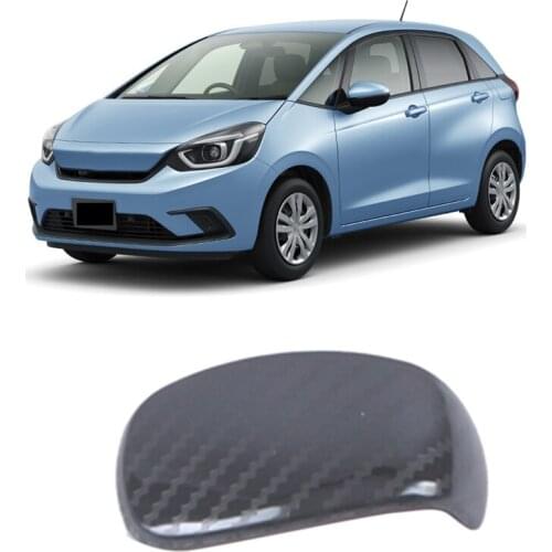 For Honda Fit 2020 2021 Carbon Fiber ABS Shift Knob Cover Sticker, Shift Knob Trim Strip, Gear Head Cover