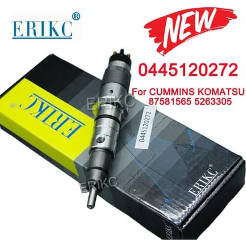 ERIKC NEW 0445120272 Common Rail Injection Set 0 445 120 272 Injector Nozzle Assy 0445 120 272 for Cummins 87581565 5263305