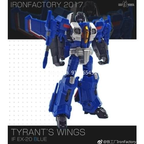 Brand New Iron Factory Transformation Toy IF EX-20B Tyrants Wings Blue Action Figure Collection Robot