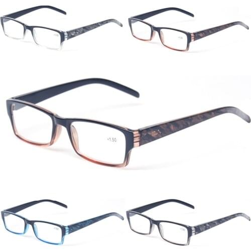 Reading Glasses Flexible Spring Hinge Readers Men and Women Plastic Material Presbyopia Glasses