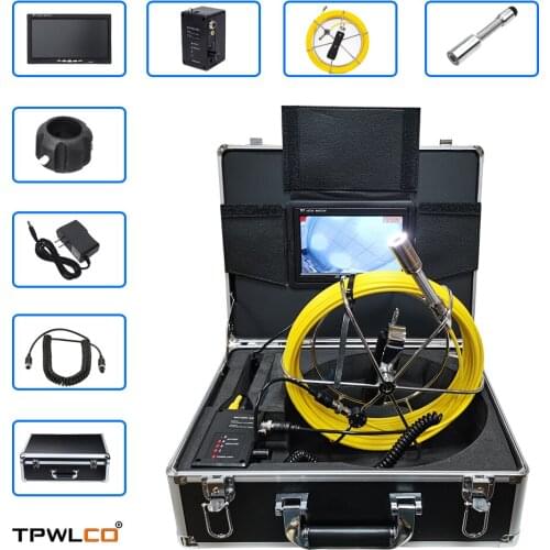 CCTV Camera Pipe Sewer Inspection Endoscope Camera System with 7inch LCD Monitor/23mm Waterproof Lens