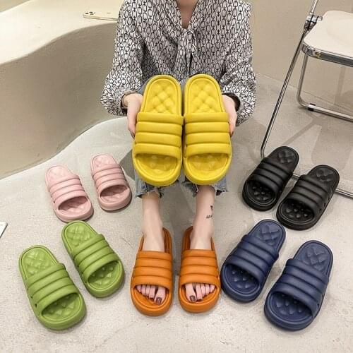 Summer Women Indoor Slippers Lady Slides Floor Flat Shoes Flip Flops Female Non-Slip Bathroom Home Slippers Zapatillas De Hombre