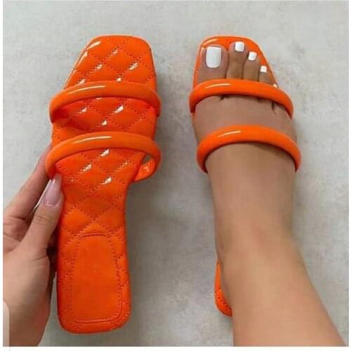 Summer Womens Shoes Candy Color Jelly Shoes Outdoor Flat Sandals Open Toe Slippers Leisure Plus Size 41