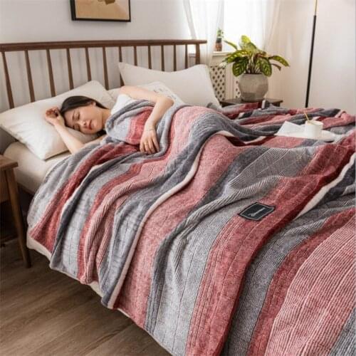 Milk Cashmere Office Nap Blanket Coral Velvet Warm Bedding Sheet Bedspread Blanket Room Sleeping Blanket For Bedding