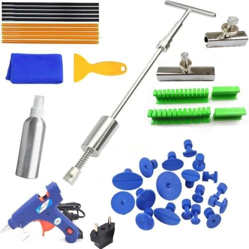 Slide Hammer Golden Lifter Bridge Puller Small Red T-Bar Puller Tool Bag Super Pdr Tools Kit for Car Paintless Dent Repair