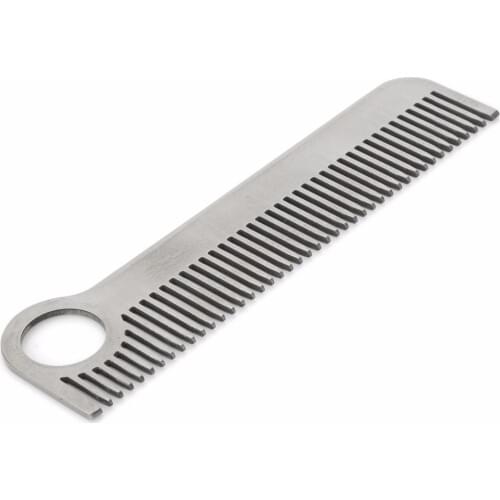 EDC Camping Hair Comb Unisex Stainless Steel Health Care Tactical Pocket Multi Function Tool Health Care Tactical pocket