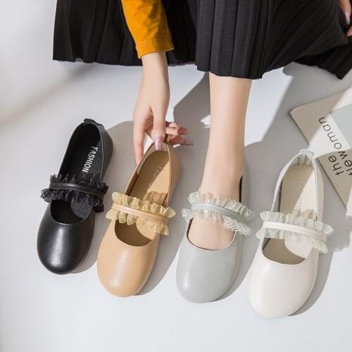 Spring Autumn Women Flats Mesh Mary Janes Shoes Girls Princess Shoes Shallow Comfortable Girls Shoes Cute Slip on Shoes 8323N