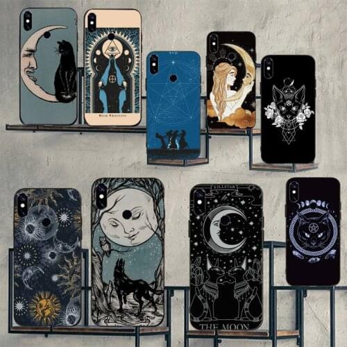 Witches moon Tarot Mystery totem Phone Case For Xiaomi Redmi note 7 8 9 t k30 max3 9 s 10 pro lite Luxury brand shell