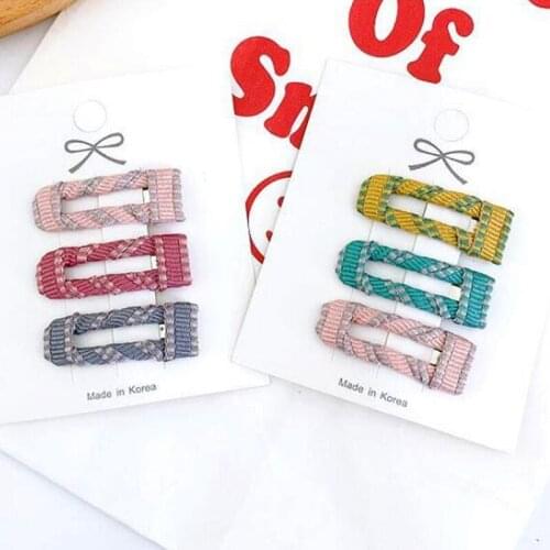 12pcs/set Baby Infants Rectangle 3CM Snap Hair Clips Thin Hair Toddlers Fully Wrapped Barrettes Hairpin Girls Hair Accessories