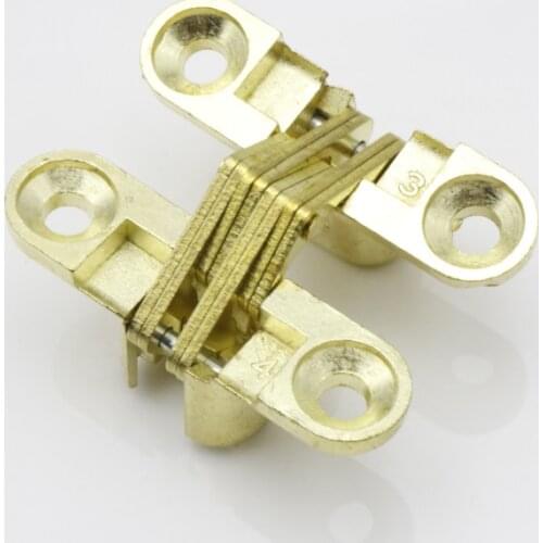 Golden cross dark hinge folding door hinge hidden invisible hinge--wide:41mm