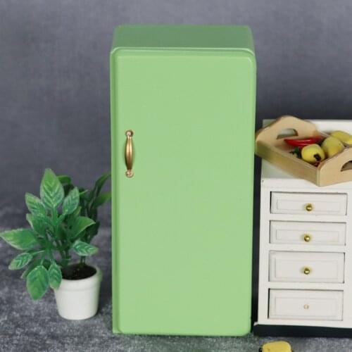 1:12 Dollhouse Furniture Miniature Refrigerator Fridge Freezer Model Decor
