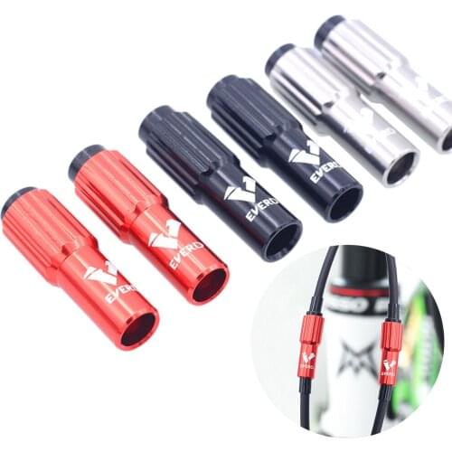 2pcs Bike Gear Cable Adjuster Ferrules Inline Gear Derailleur Length Screw Barrel MTB Bicycle Aluminum Alloy CNC Regulators New