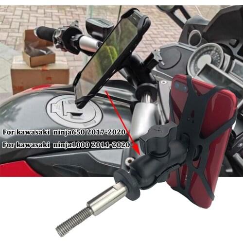 Motorcycle Accessories GPS Navigation Frame Mobile Phone Mount Bracket fits For kawasaki NINJA650 2017-2020 NINJA1000 2011-2020
