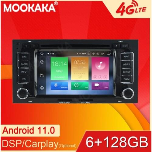 Android11 6+128GB For Volkswagen TOUAREG 8 2003-2010 Car GPS Navigation Streaming Media Multimedia Player Head Unit Auto Radio