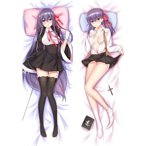 Anime Cartoon Magical Girl Lyrical Nanoha Double-sided Hugging Pillow Case Pillow Cover Pillowcase Peach Skin 2 Way 810079