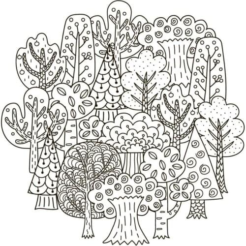 AZSG Anime forest Clear Stamps For DIY Scrapbooking Decorative Card making Craft Fun Decoration Supplies 13*13cm