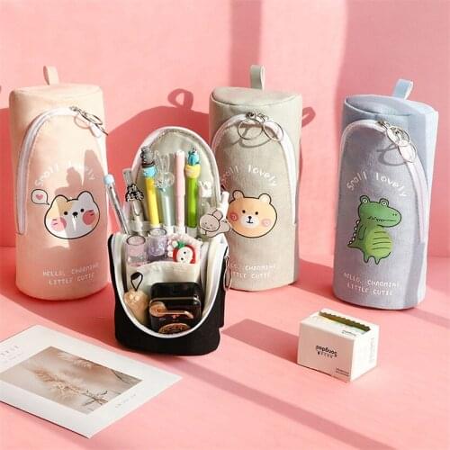 Large School Pencil Cases Office Supplies Stationery Pen Holder Bags Boy School Kit Cute Pouch Kawaii Things Fu Fu If With Saw