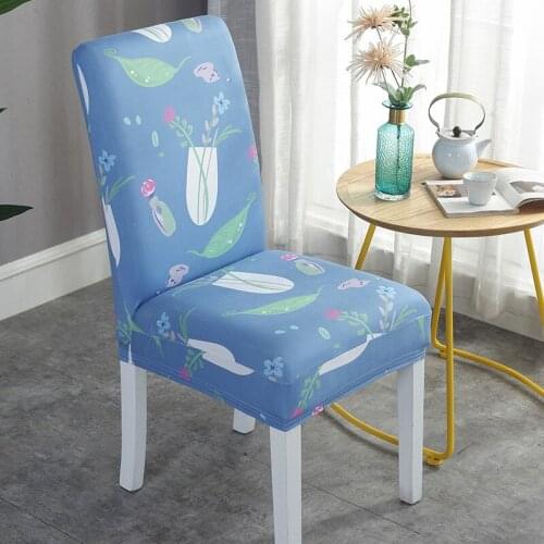 Print Stretch Chair Cover Big Elastic Seat Chair Covers Slipcover Restaurant Banquet Hotel Office Chairs Home Decoration Textile