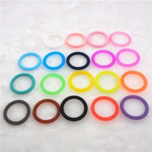 Chenkai 1000pcs BPA free Silicone Adapter O rings DIY Baby NUK MAM Pacifier O Rings Dummy Nursing Pendant Sensory Toy Parts