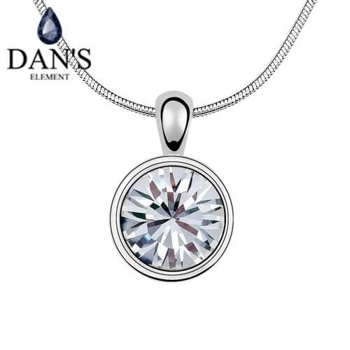 DANS Real Austrian Crystals Pendant Necklace for women Fashion Necklace New Sale Hot #92325