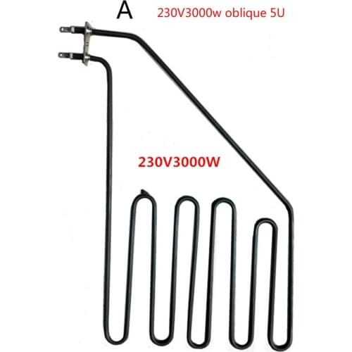 230v Electric Heat Tube stainless steel oblique/straight head Element Tubular Heater Elements 5U/4U 2000w/3000w/2500w