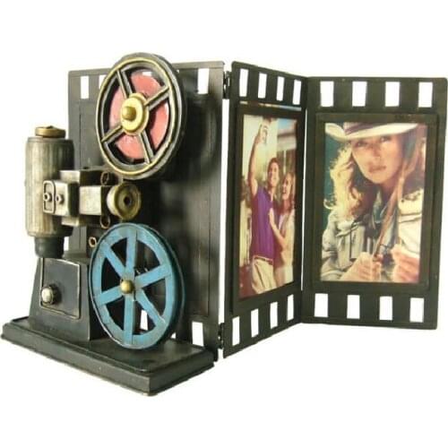 Photo Frame Vintage Cinema Decor Metal Gift Decorative Trinket Big Miniature Nostalgic Handmade Hand Painted Quality Durable