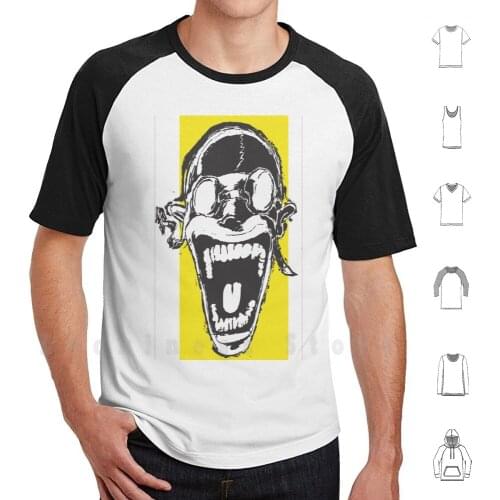 Mayhem T Shirt DIY Cotton Big Size S-6xl Action Happy Excited Mad Mutant Race Speed Hectic Lambhead Terror Yellow