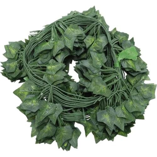 12 x artificial plants of vine false flowers ivy hanging garland for the wedding party Home Bar Garden Wall decoration Outdoor I