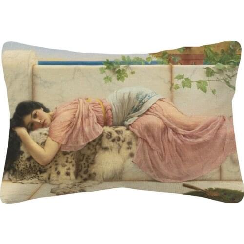 Beautiful Girl Lady Cushion Cover Bedroom Decorative Pillow Case