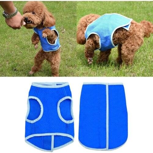 Summer Dog Clothes Cool Pet Evaporative Breathable Cooling Vest Relieve Summer Heat Puppy Cat T-shirt for Pet Clothing XS-L
